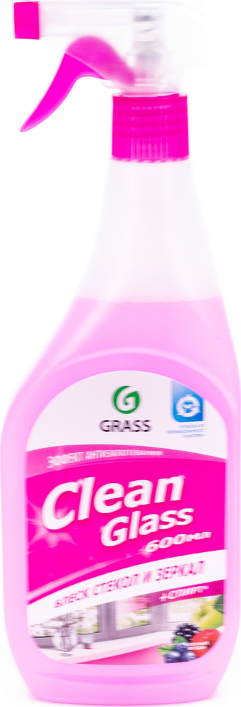 Средство для мытья стекол и зеркал Grass / Грасс clean glass с ароматом лесные ягоды спрей 600мл / бытовая #1