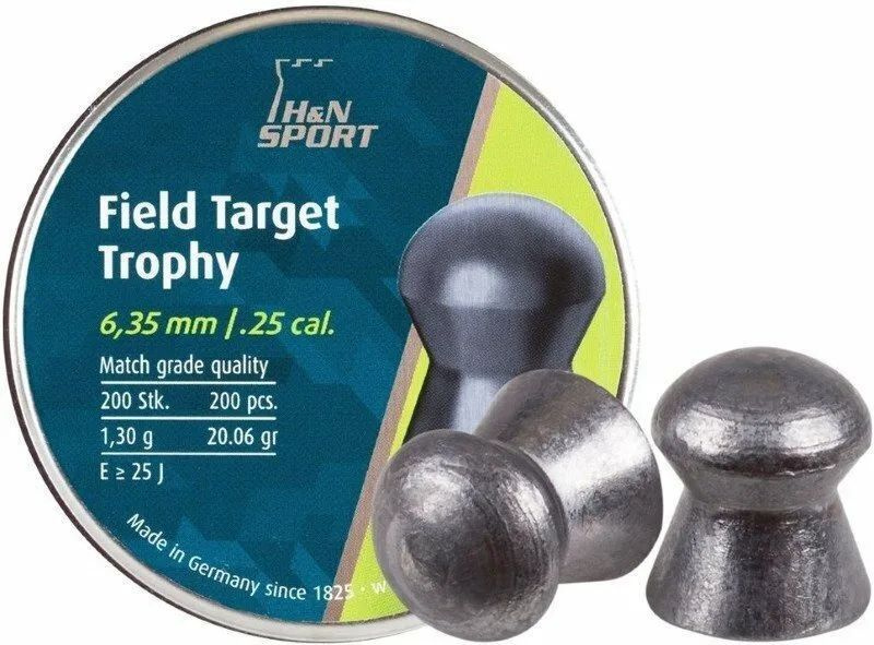 Пули для пневматики H&N Field Target Trophy 6,35 мм 1,29 г (200 шт) #1