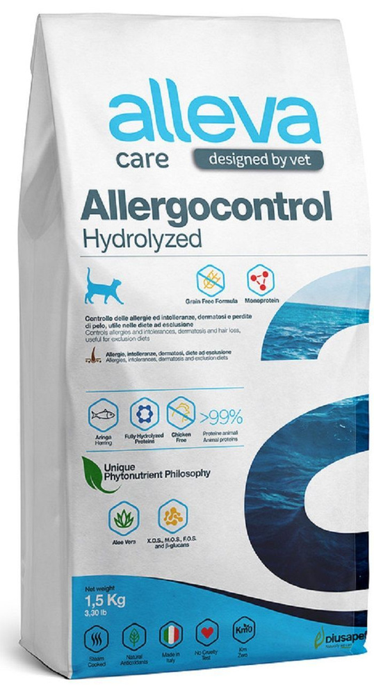 Сухой корм Alleva Care Cat Allergocontrol / Аллева Кэр Аллергоконтроль для взрослых кошек, 1,5 кг  #1