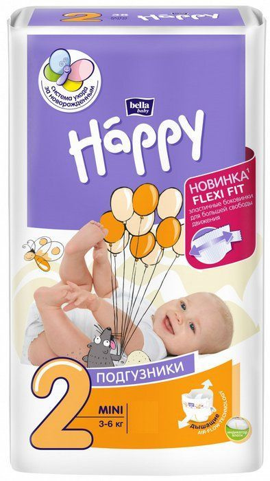 Подгузники Bella Happy Mini для детей (3-6кг), 1шт #1