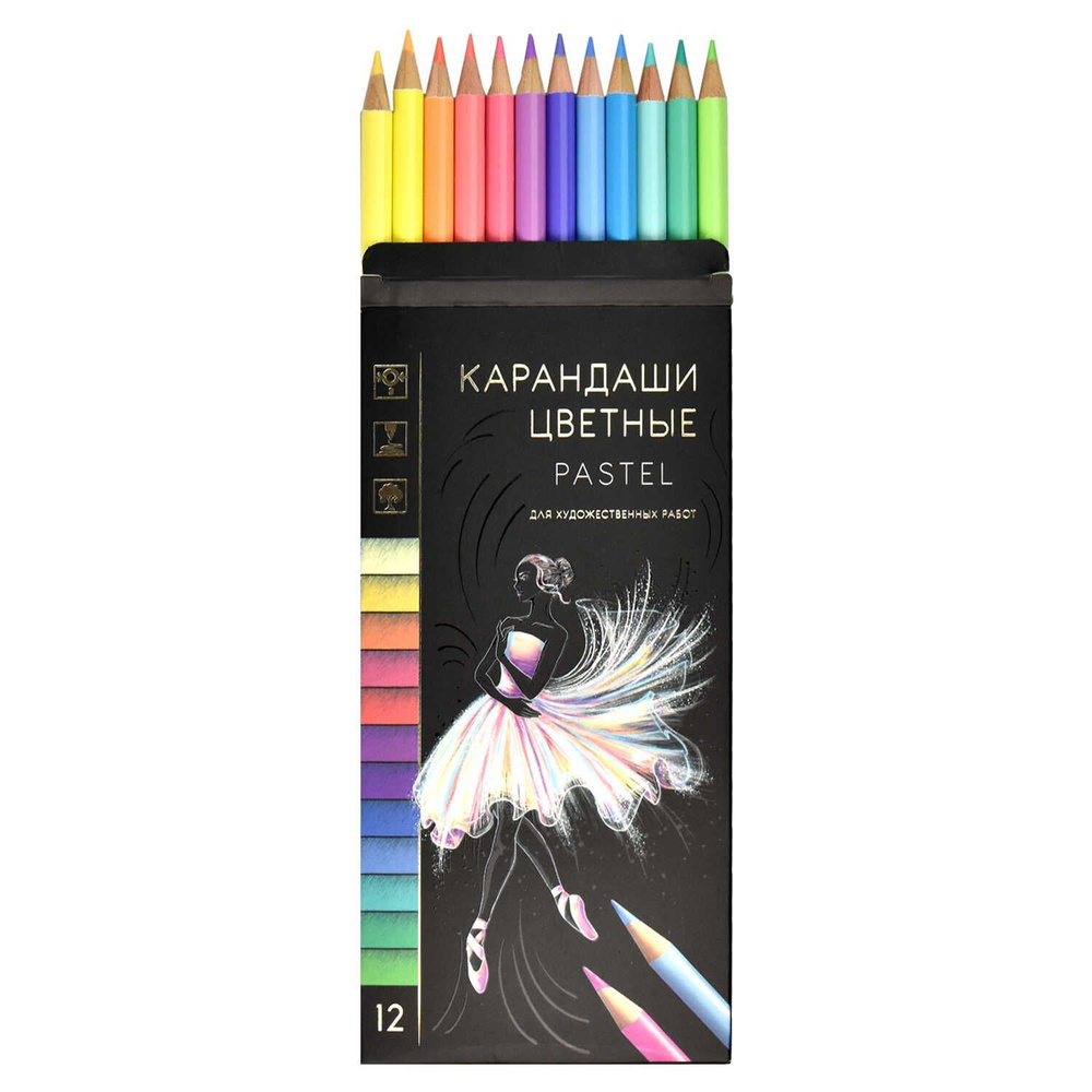 Феникс+ Набор карандашей, вид карандаша: Цветной, 12 шт. #1