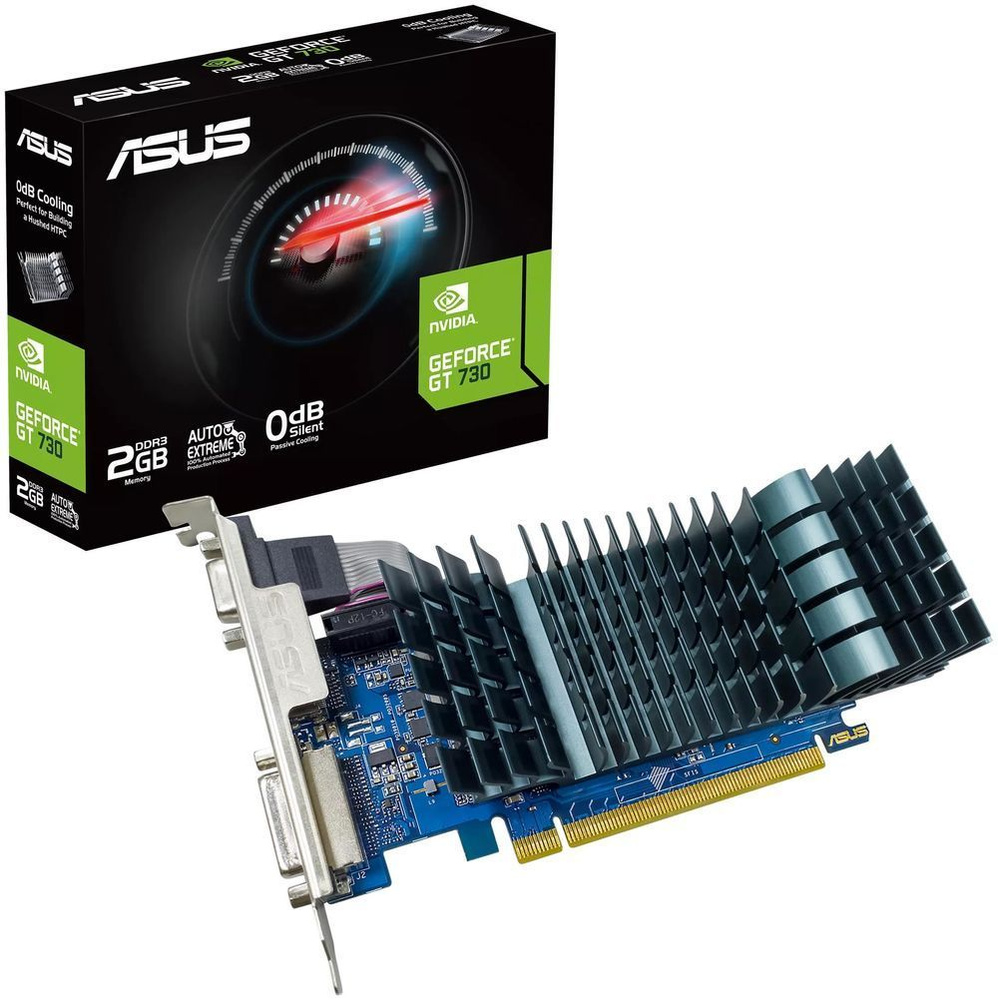 Видеокарта ASUS GeForce GT 730, 2 ГБ - купить по низким ценам в  интернет-магазине OZON (1020368864)