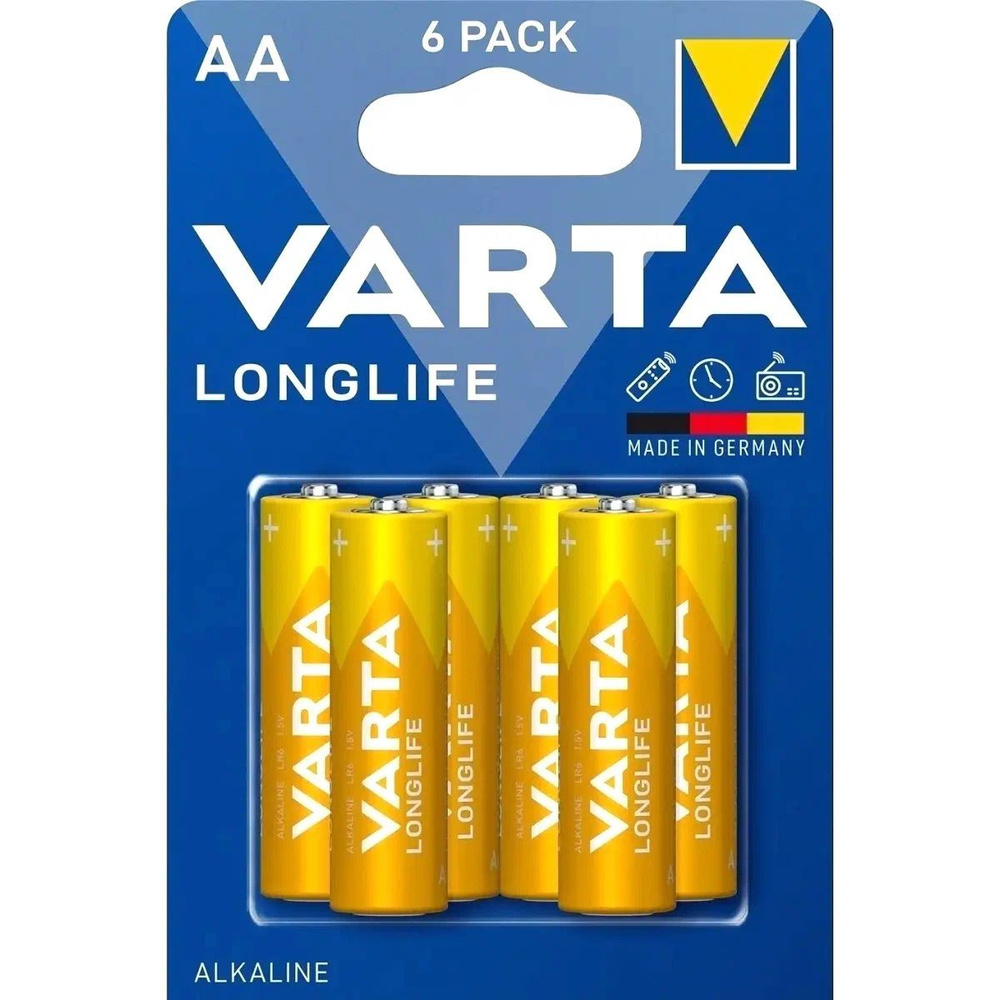 Varta Батарейка AA, Щелочной тип, 1,5 В, 6 шт #1