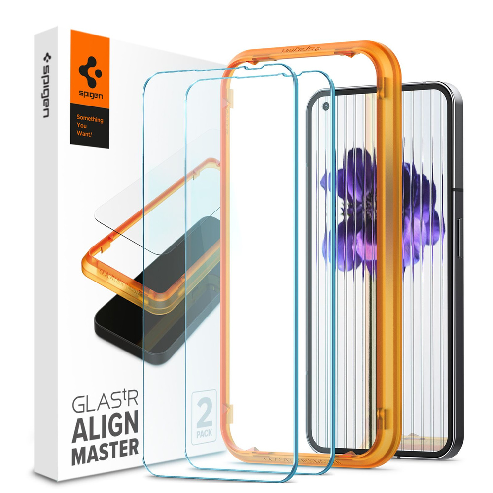 Защитное стекло SPIGEN для Nothing Phone (1) AlignMaster GLAS.tR Прозрачный - 2 шт - AGL05447  #1