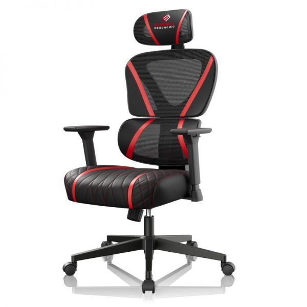 Компьютерное кресло для геймеров Eureka Norn красный #1