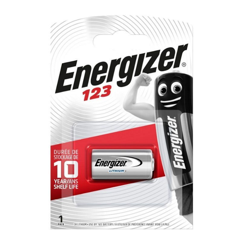 Батарейка Energizer Photo CR123 Lithium 1шт, литиевые #1