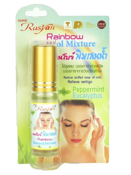 Тайский бальзам (смесь масел с борнеолом в роликовом дозаторе) против болей (Rainbow Borneol Mixture) #1