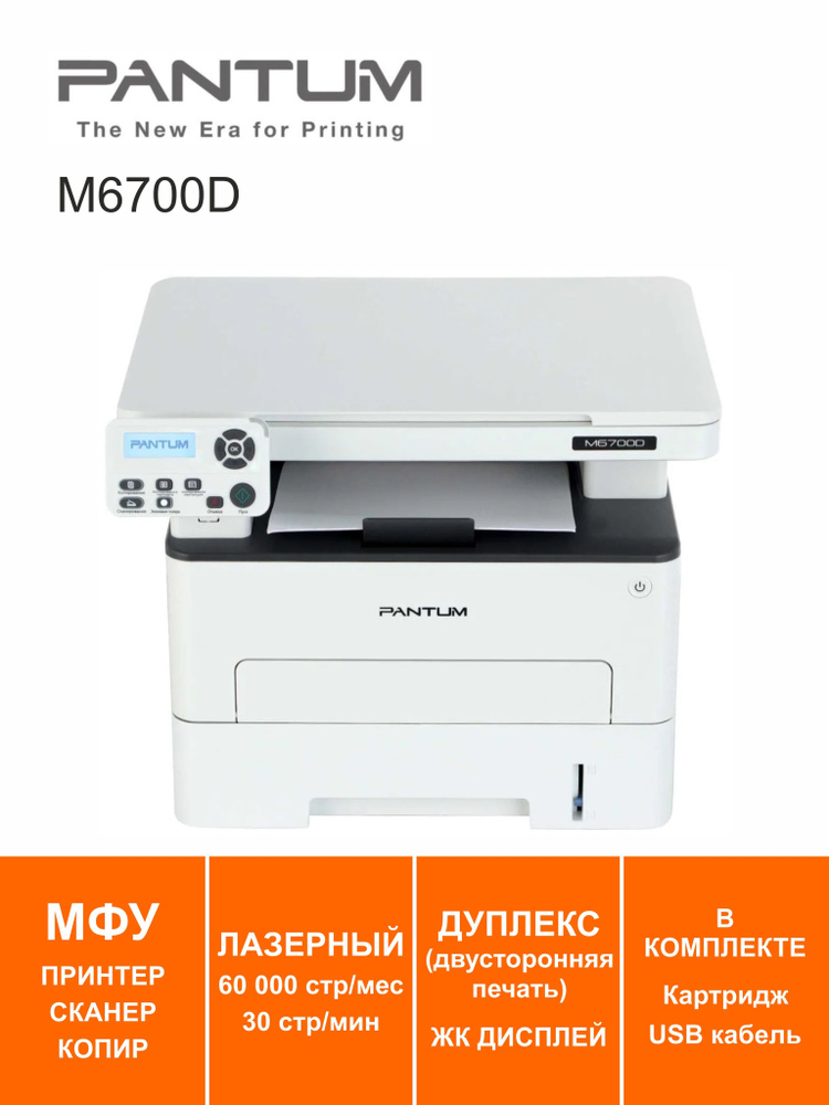 МФУ лазерное Дуплекс Pantum M6700D #1