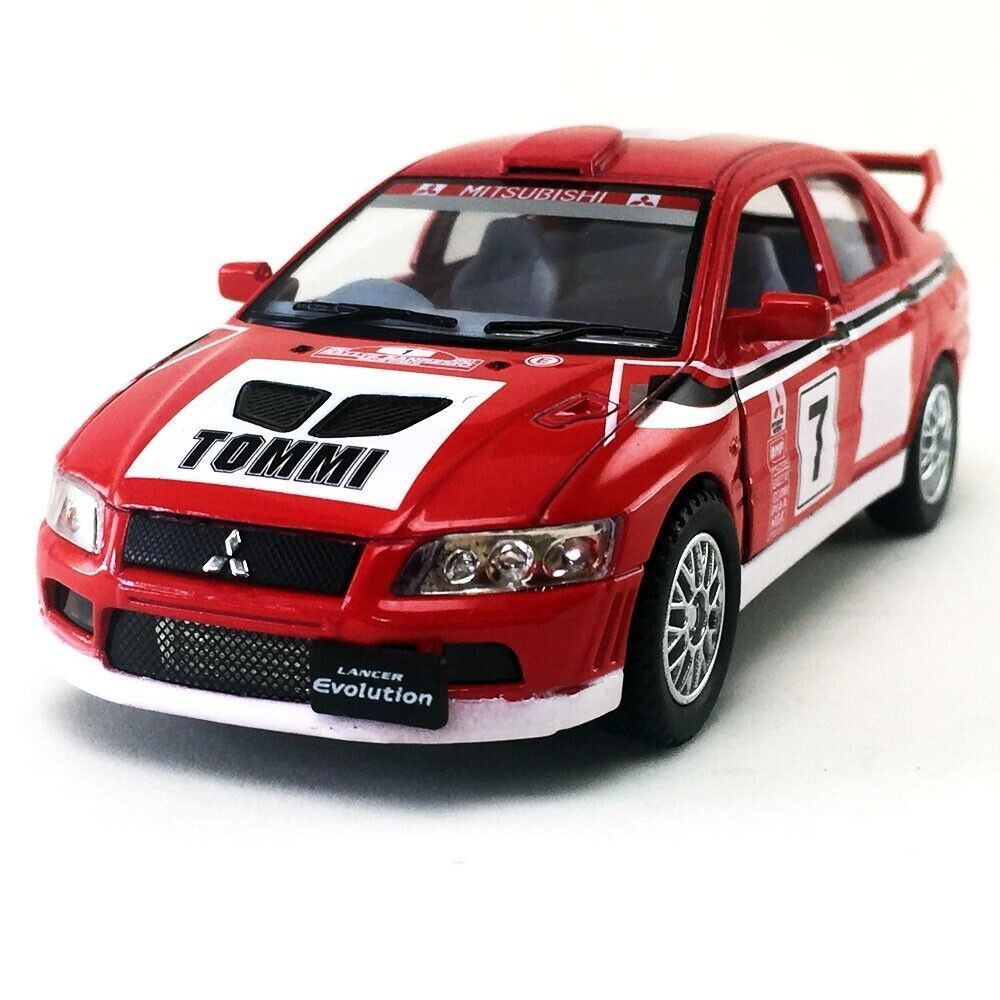 Машинка металлическая Kinsmart 1:36 Mitsubishi Lancer Evolution VII WRC 5048DKT инерционная, двери открываются #1