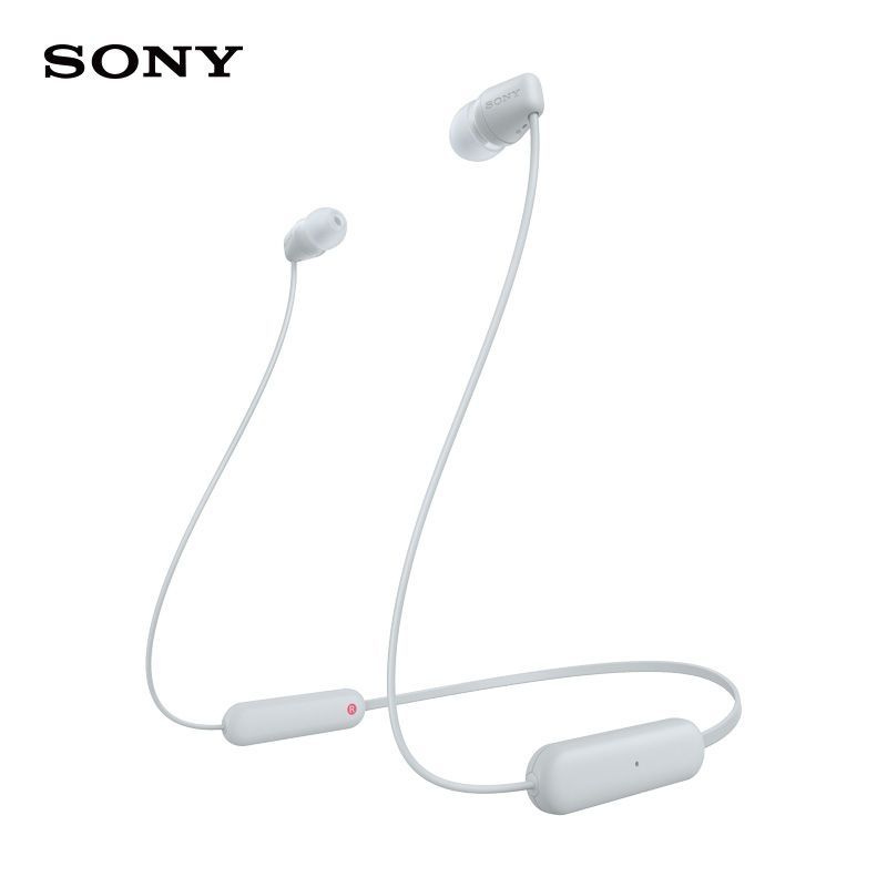 Sony Наушники беспроводные с микрофоном, Bluetooth, USB Type-C, белый  #1