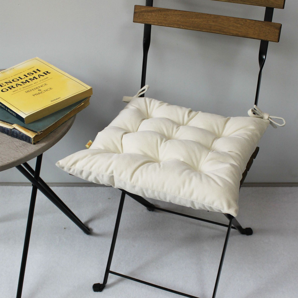 Подушка для сиденья МАТЕХ ARIA LINE 42х42 см. Цвет молочный, арт. 57-710  #1