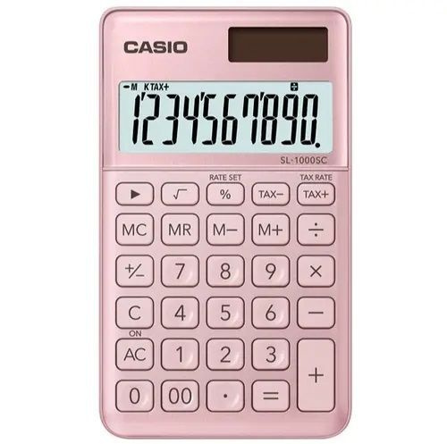 Калькулятор Casio SL-1000SC-PK-S-EP Карманный калькулятор для дома школы и офиса.  #1