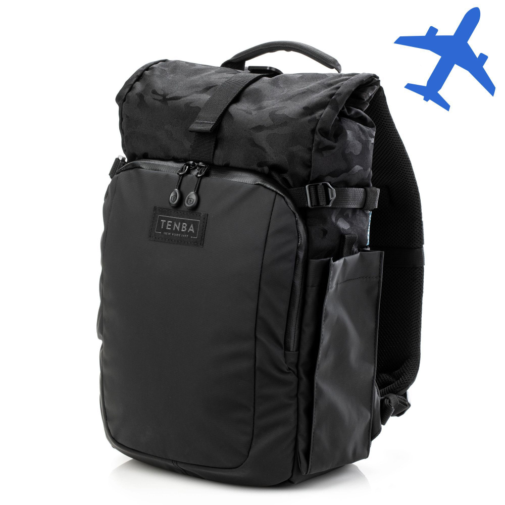 Рюкзак 10 литров с отделением для фотоаппарата и планшета Tenba Fulton v2 10L All WR Backpack Black/Black #1