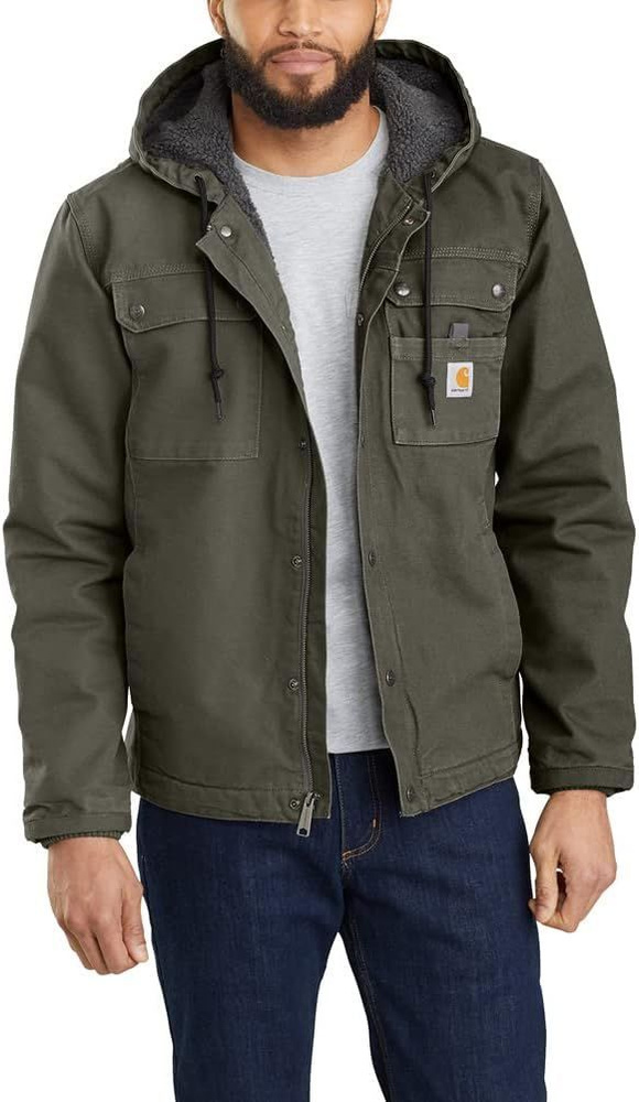 Пуховик carhartt мужской. Шерпа Carhartt. Stanley Duck Sherpa lined.