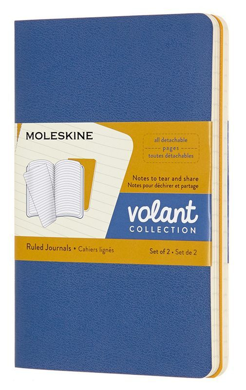 Блокнот без разметки Moleskine VOLANT A6 QP711B41M17 9х14см 80стр. мягкая обложка (2шт)  #1