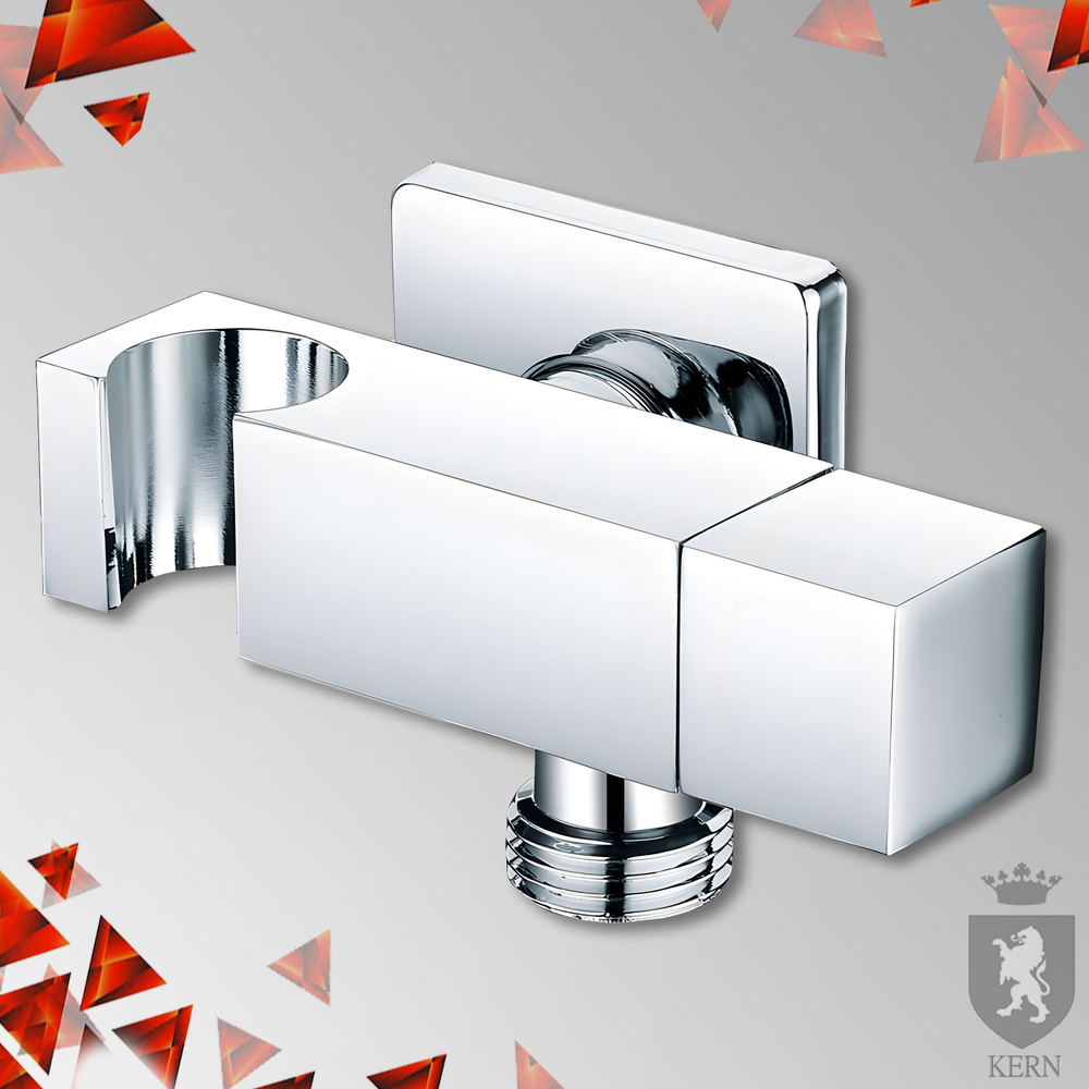 Встраиваемый кран с держателем квадратный KERN 4050 хром - купить с ...