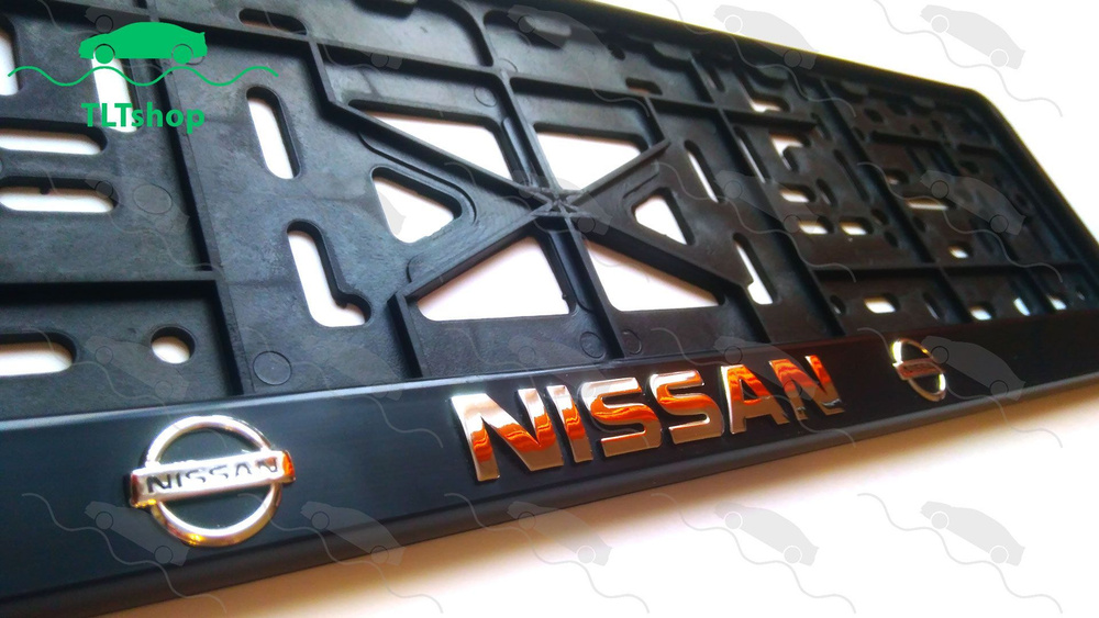 Рамка для номера - для автомобилей Nissan Ниссан, 1 шт #1