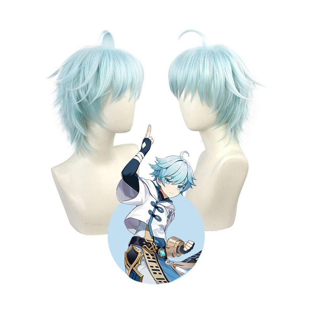 Anime Manga Game Genshin Impact Chongyun Halloween Carnival Party Cosplay  Wig мультфильм аниме косплей парик - купить по доступным ценам в интернет- магазине OZON (1244620789)