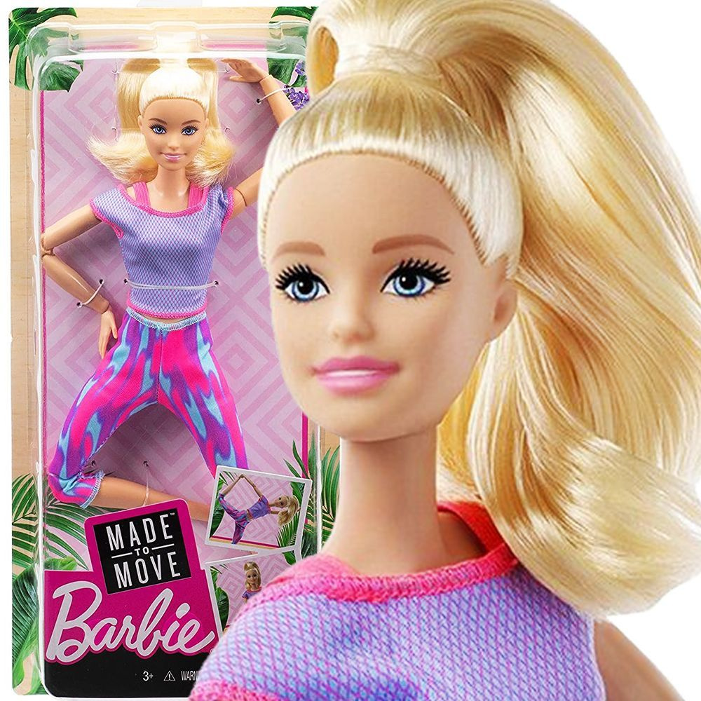 Кукла Барби Безграничные движения - Блондинка (Barbie Made to Move Doll Pink Dye Pants 2021)  #1