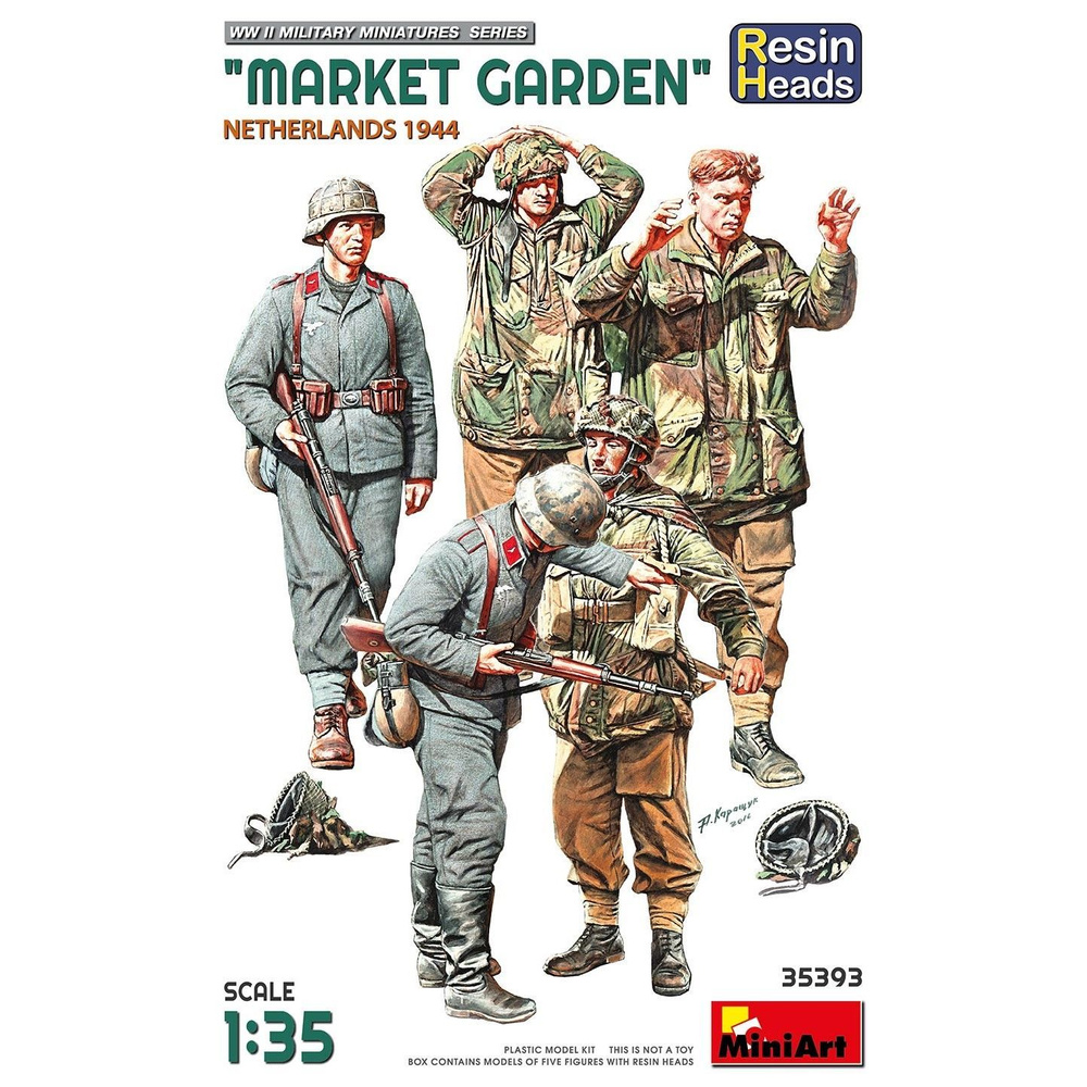 Сборная модель. "Market Garden" Голландия 1944 г. Эпоксидные головы. MiniArt, 1/35  #1