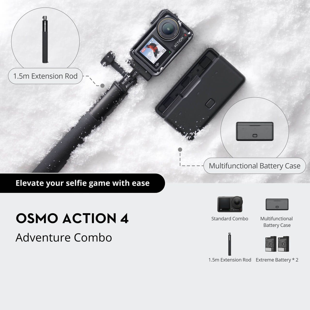 Экшн-камера DJI Osmo Action 4 Adventure Combo #1