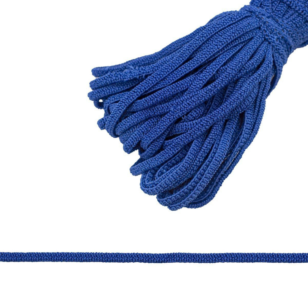 Резинка бельевая мягкая масочная для шитья синяя, 4 мм*10 м, Красная лента  #1