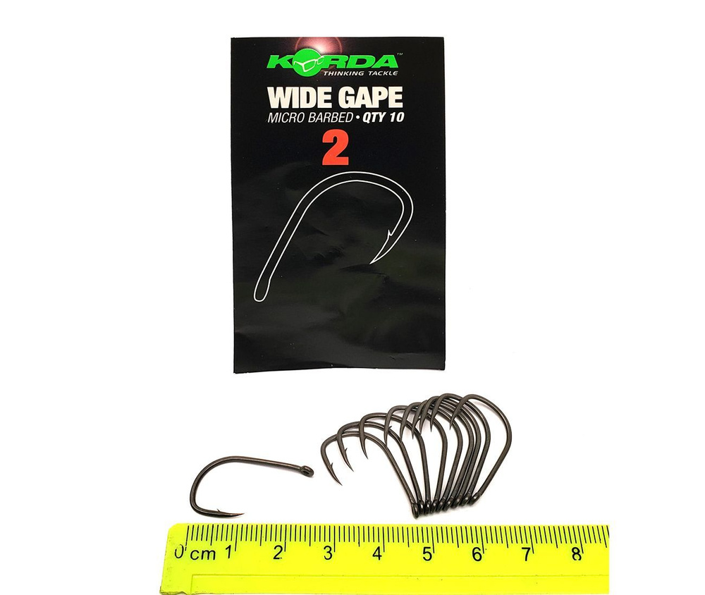 Карповые крючки Korda (Корда) - Wide Gape, Размер 2, 10 шт #1