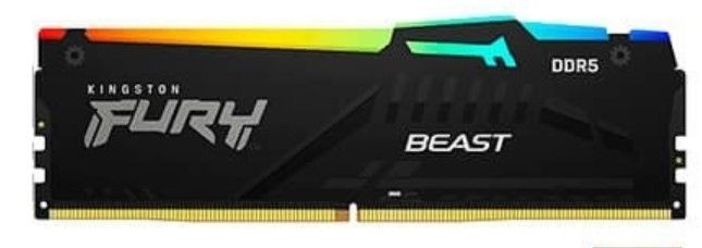 Kingston Fury Оперативная память Beast Black AMD RGB DDR5 6000 МГц 1x8 ГБ (KF560C36BBEA-8)  #1