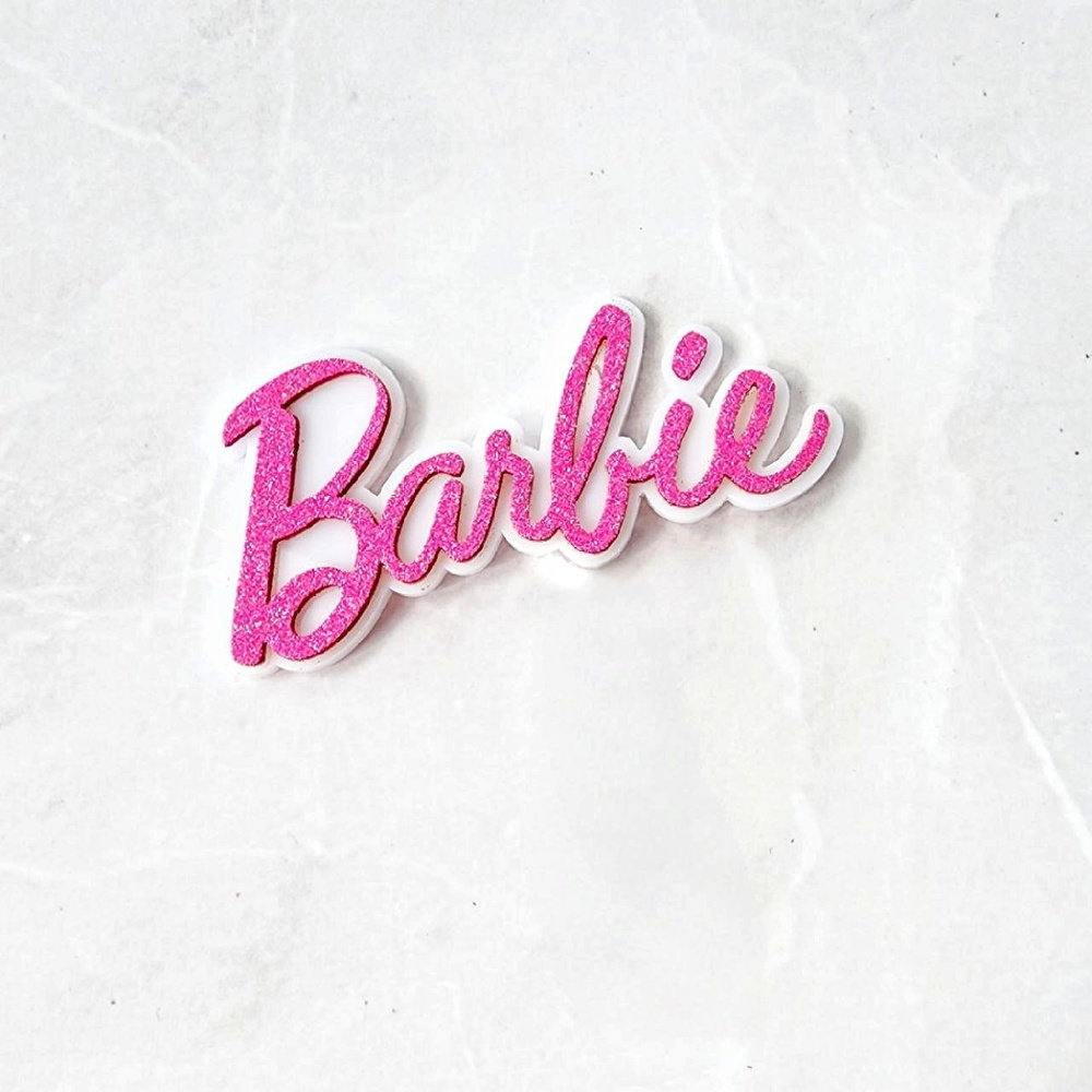 Топпер для торта 11 см 1 шт Barbie (Барби) розовый #1