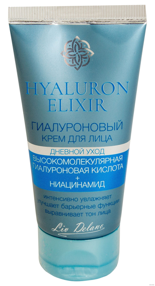Крем для лица увлажняющий антивозрастной дневной уход гиалуроновый Hyaluron Elixir 50 г LIV DELANO  #1