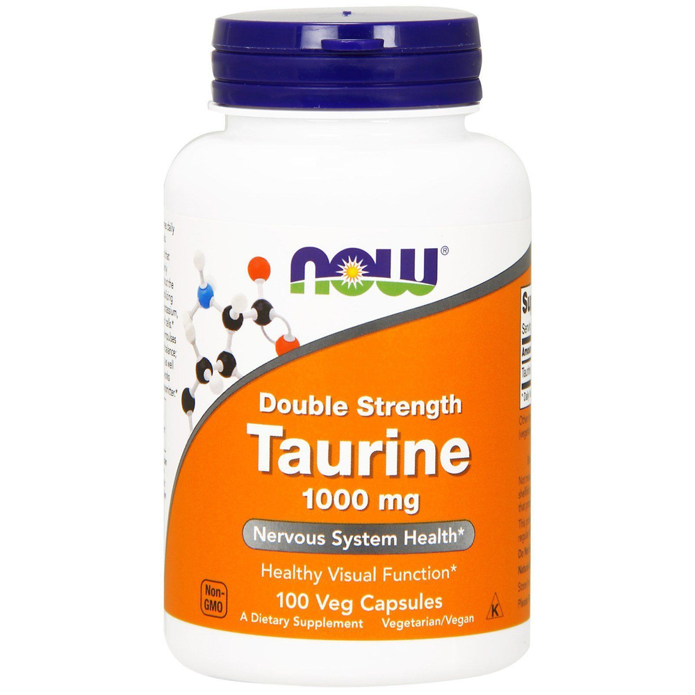 NOW Taurine, Таурин 1000 мг - 100 кап (750 мг) #1