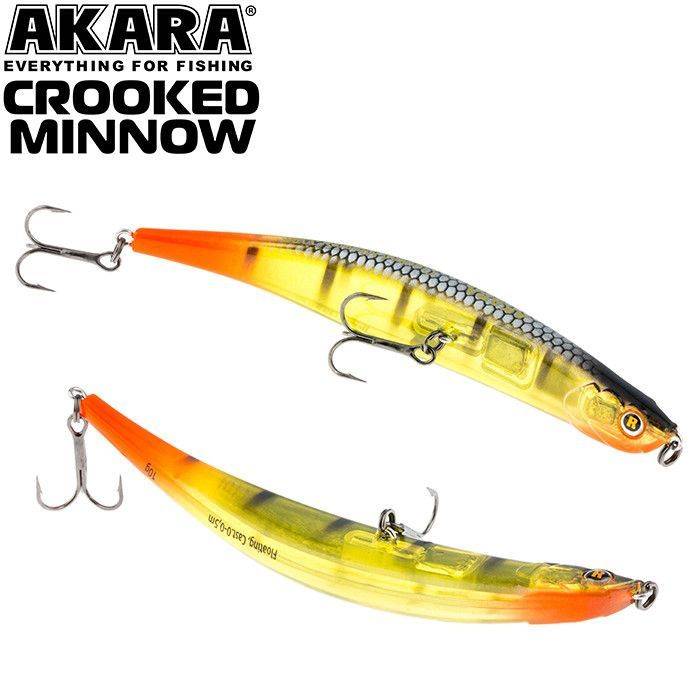 Воблер Akara Crooked Minnow 110F 10гр. A190 #1