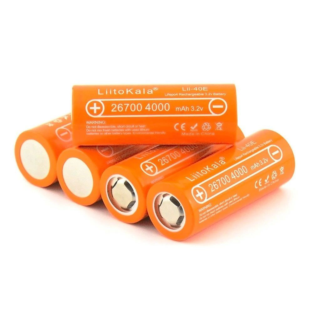 Аккумулятор LiitoKala 26700 3,2 В, LiFePO4 4000mAh комплект из 5 ячеек #1