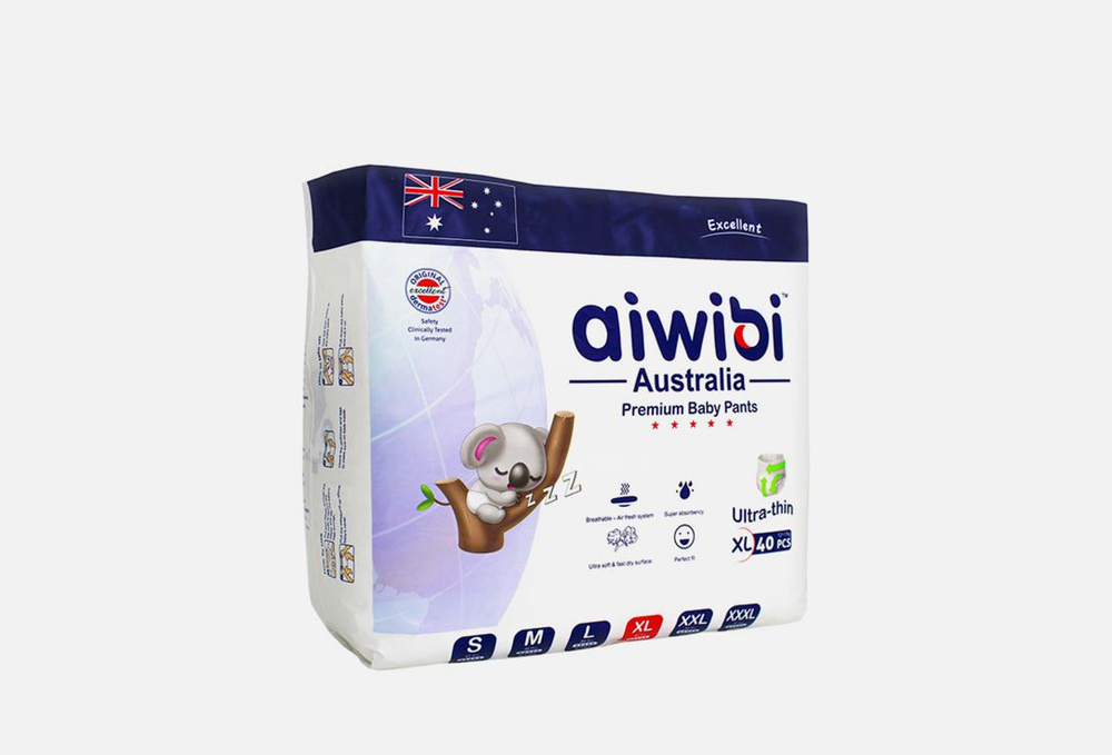 Трусики-подгузники 12-17кг / Aiwibi Australia, Premium XL / 40мл #1