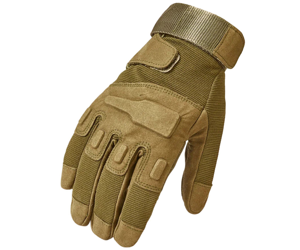 Защитные тактические перчатки Yakeda GVQX-020 Песочные TAN, размер XL  #1