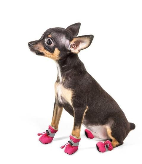 Непромокаемые ботинки для собак/обувь для собак мелких и средних пород, размер 5 (5,5 см) розовый  #1