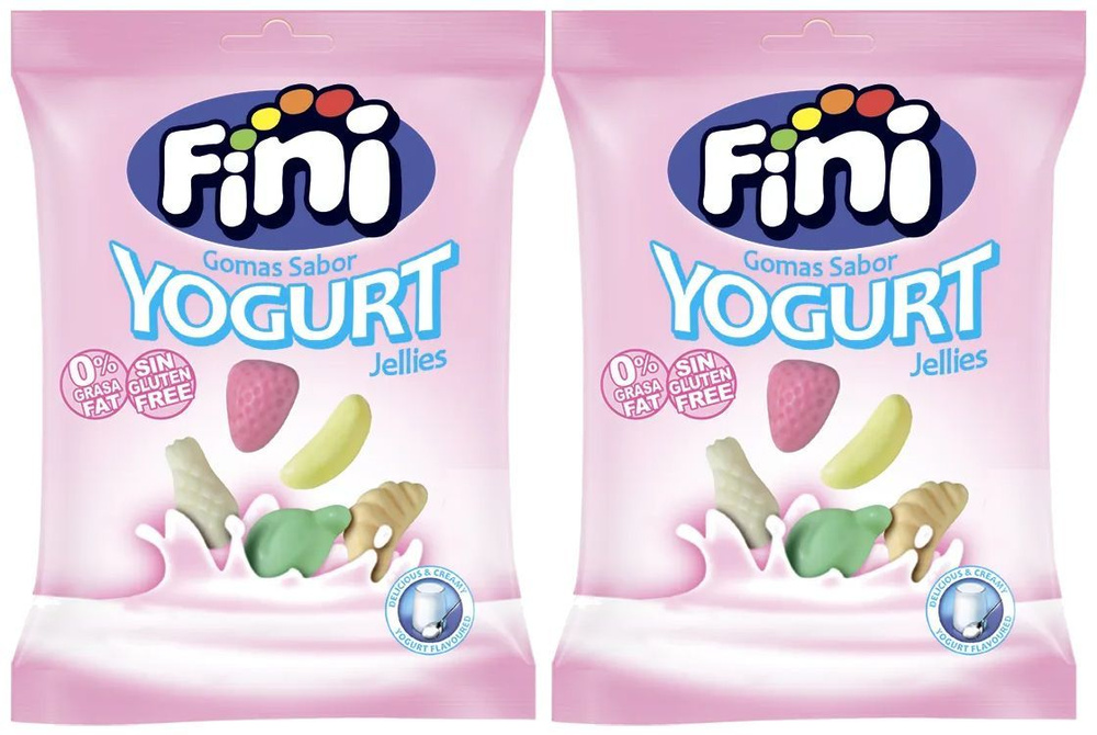 Жевательный мармелад Fini Yoghurt Jellies, 90г x 2шт. Фини йогурт #1