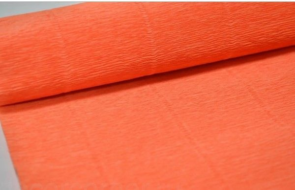 Бумага гофрированная простая, 180гр 581 ярко-оранжевая Cartotecnica Rossi (Италия)  #1