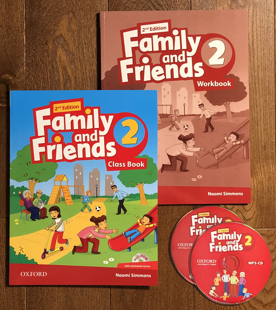 Family and Friends 2 (2nd edition) Class Book + Workbook + CD #1