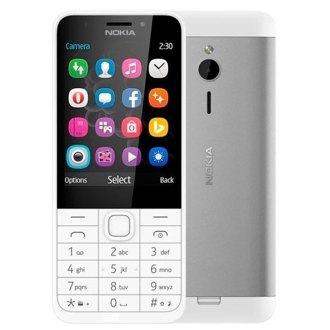 Nokia Мобильный телефон RM-1172 DS/WHITE-SILVER, белый, серебристый #1