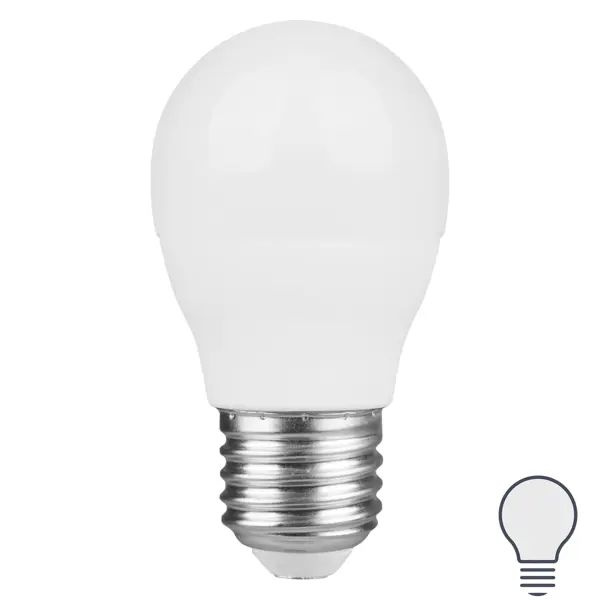 Лампа светодиодная Osram Р45 E27 220-240 В 7 Вт груша матовая 560 лм, нейтральный белый свет  #1