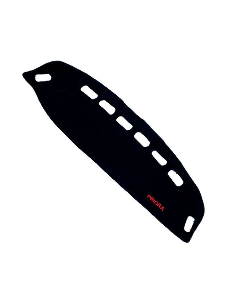 Накидка на приборную панель черного цвета Priora (Приора) 2007-2014  #1