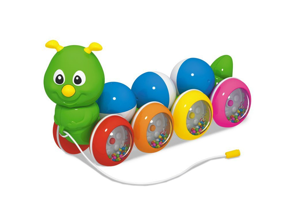 Детская игрушка каталка "Гусеница с шариками", Stellar #1