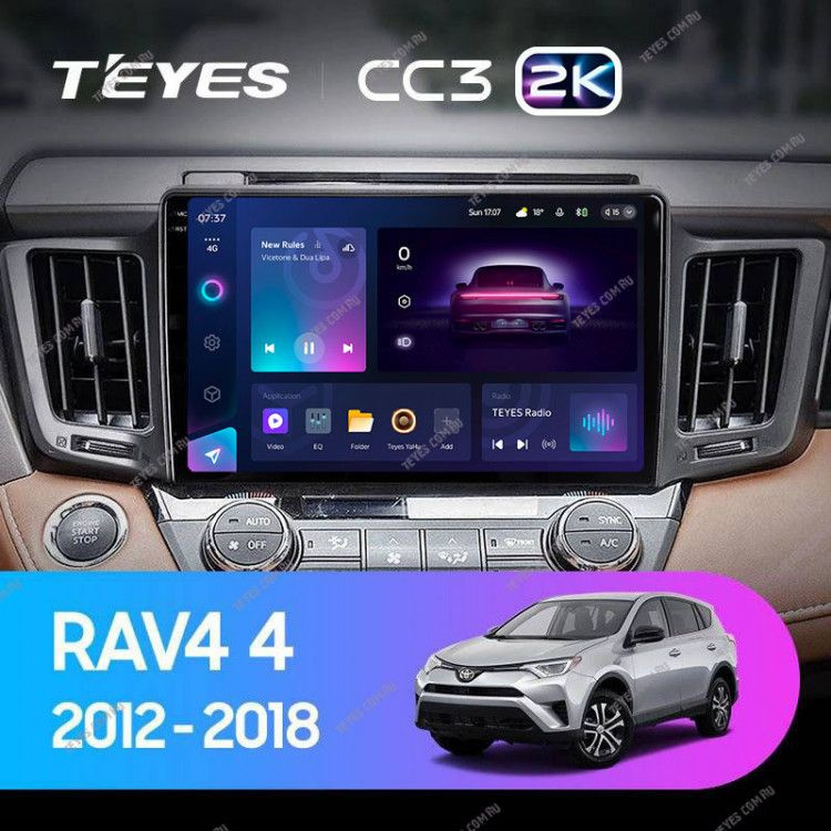 Штатная магнитола Teyes CC3 2K 6/128 Toyota RAV4 (2012-2018) #1