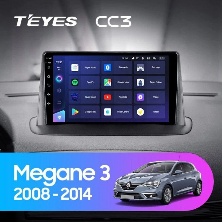Штатная магнитола Teyes CC3 4/32 Renault Megane 3 (2008-2014) #1