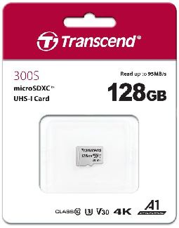 Transcend Карта памяти (Карта памяти: MicroSD 128GB Class 10 U3 Transcend TS128GUSD300S-A)  #1