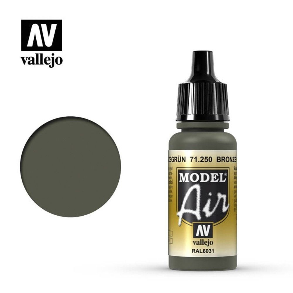 Краска для аэрографии Vallejo "Model Air" цвет 71.250 (Bronze Green) #1