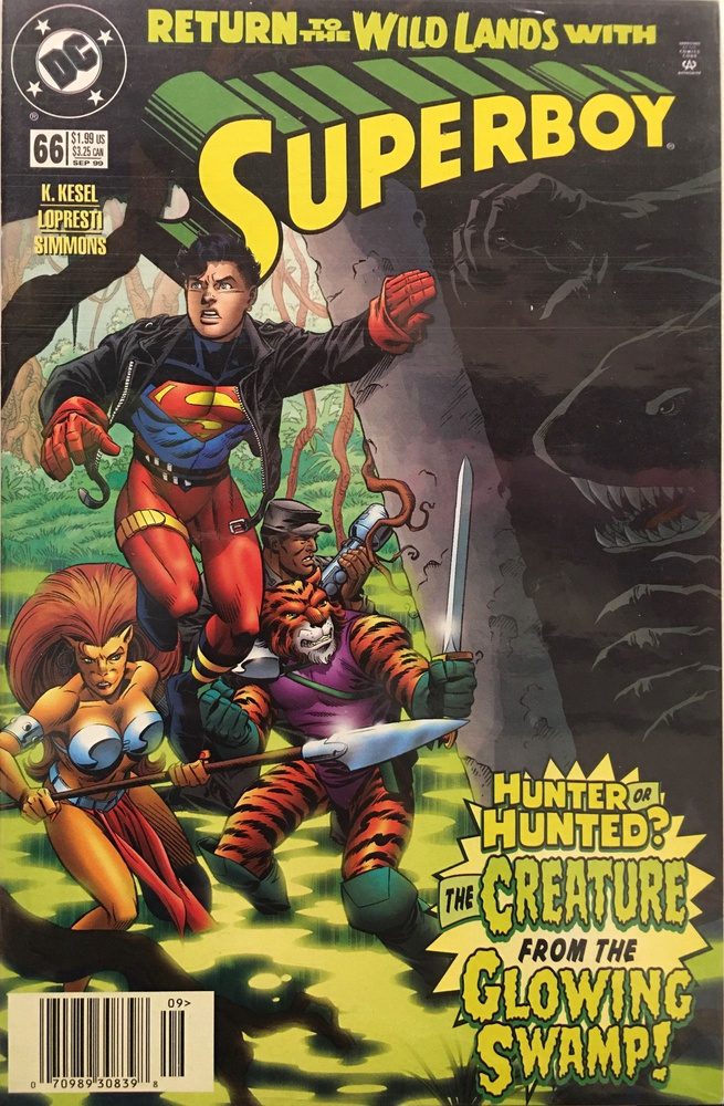 SuperBoy #66 Sep 99. Return to the Wild Lands. DC Comics. Официальный комикс на английском языке.  #1