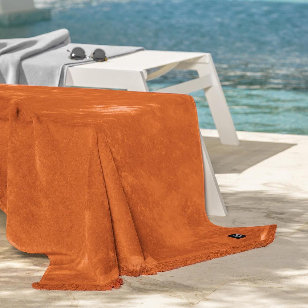 Togas Пляжные полотенца, Хлопок, 100x180 см, оранжевый, 1 шт. #1