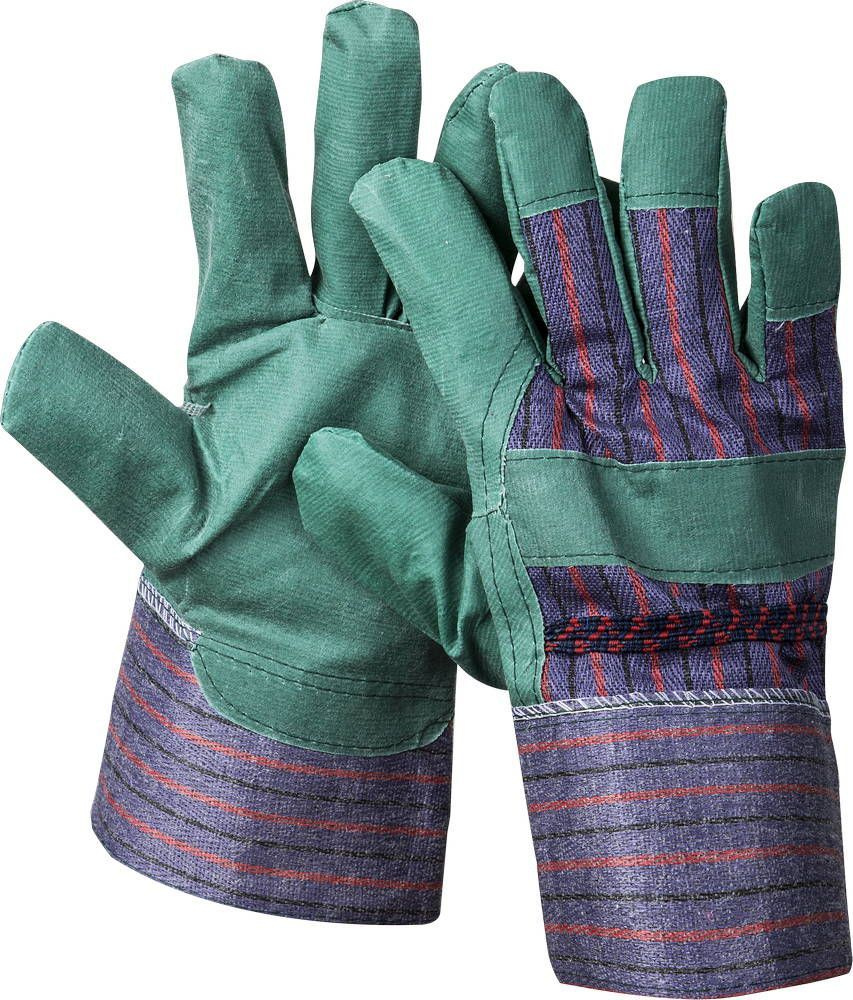 Рабочие перчатки (1132-XL) STAYER р. XL, искусственная кожа зеленые  #1
